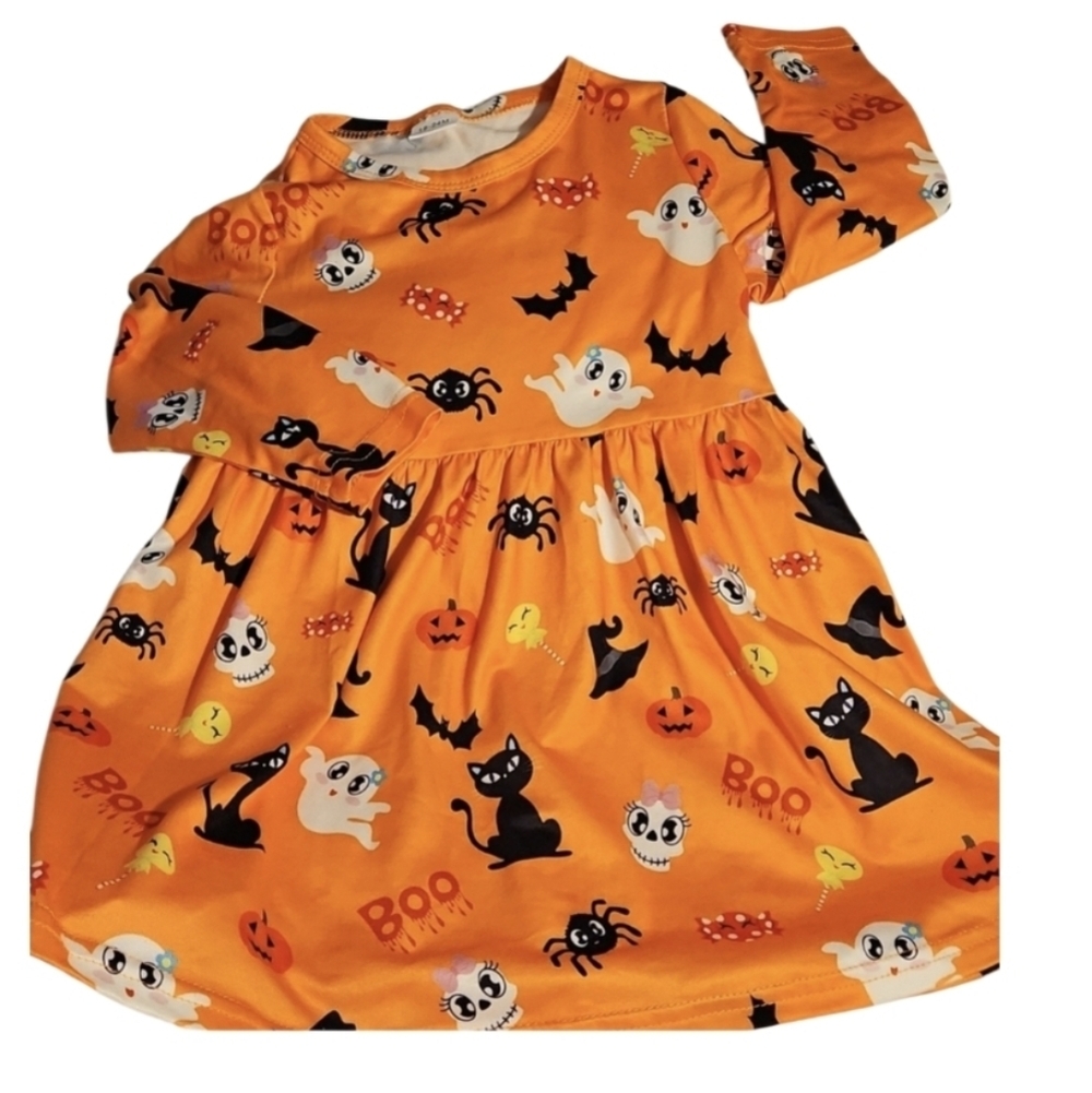 Handmade Halloween Dress 18-24M Toddler Ghost Cat Pumpkin